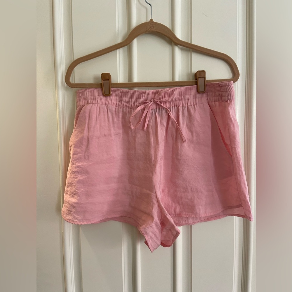 Zara linen pink shorts - size large